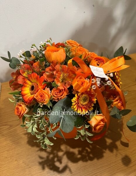 Orange flower box